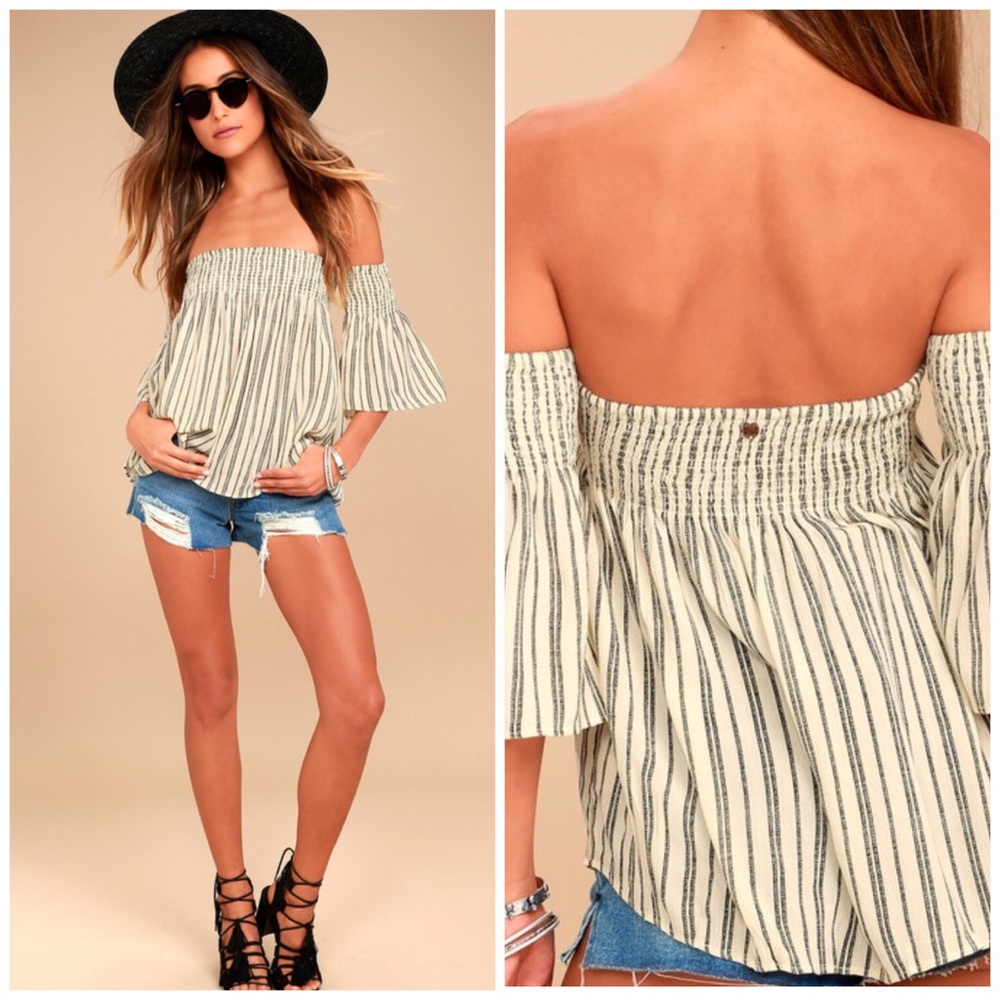 Nwt Billabong off shoulder top S free flows